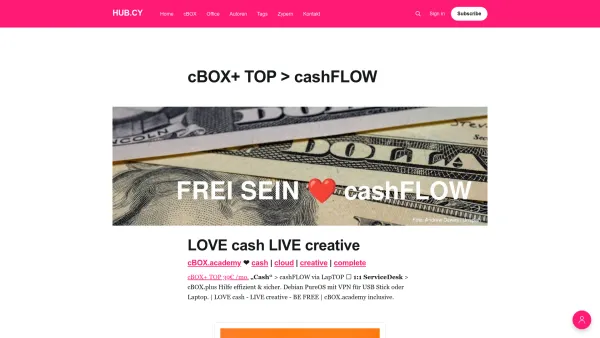 Website Screenshot: 4win Software - cBOX+ TOP > cashFLOW - Date: 2023-06-14 10:38:27