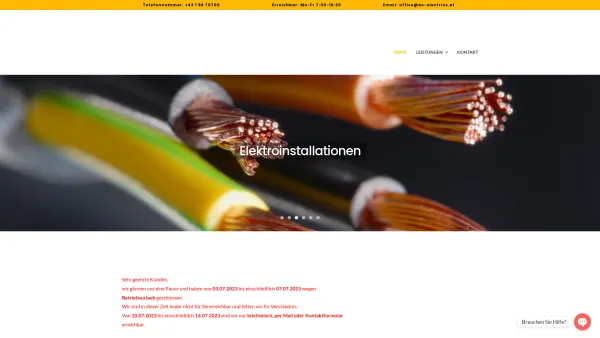 Website Screenshot: Adam & Christian electrics GmbH - Elektriker 1230 Wien | Adam & Christian electrics GmbH - Date: 2023-06-26 10:25:48