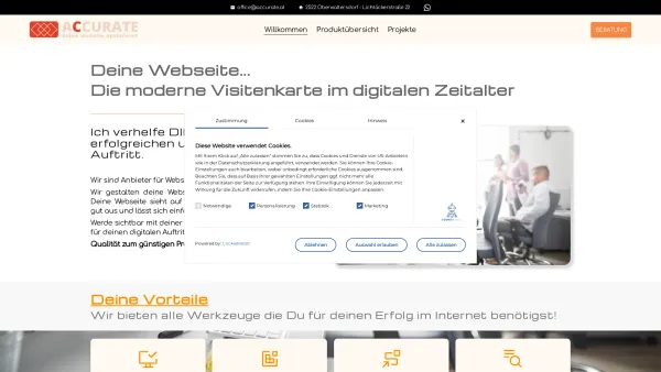 Website Screenshot: ACCURATE GmbH deine website optimierer - Accurate - Ich verhelfe DIR zu einer Webseite unter € 500.00 - Date: 2023-06-26 10:25:48