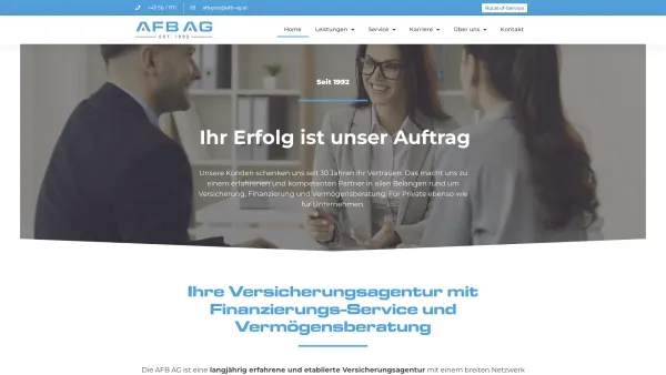 Website Screenshot: K. P. VORSORGEN & ANLAGEN - AFB AG - Versicherungsagentur mit Finanzierungs-Service - Date: 2023-06-22 12:13:02