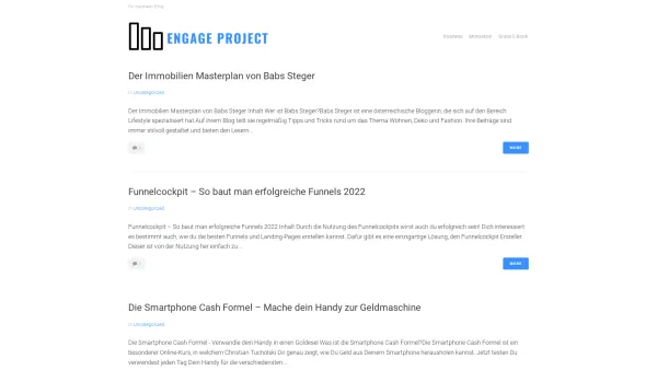 Website Screenshot: allaboutgeld - engage-project.eu - Für maximalen Erfolg - Date: 2023-06-26 10:25:48
