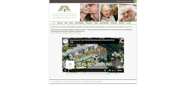 Website Screenshot: Gemeindeverband AltenwohnheTelfs - Gemeindeverband Altenwohnheim Telfs: Home - Date: 2023-06-22 12:13:02