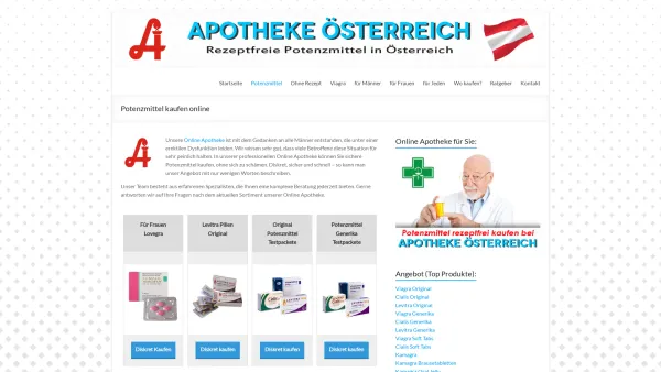 Website Screenshot: Globalmedic Investments Office NL - Potenzmittel kaufen bestellen online | Apotheke Österreich - Date: 2023-06-15 16:02:34