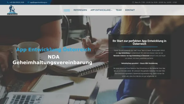 Website Screenshot: App Entwicklung - App Entwicklung in Österreich: Ihr Weg zur perfekten App - Date: 2023-06-15 16:02:34