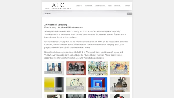 Website Screenshot: AIC Gallery - AIC Gallery | Galerie - Kunsthandel - Auktionen - Date: 2023-06-14 10:46:54