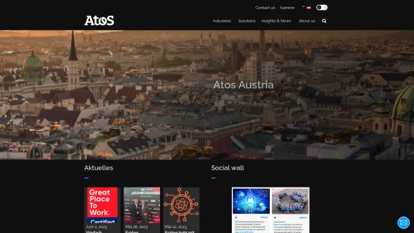 Website Screenshot: Atos IT Solutions and Services - Austria - Atos - Date: 2023-06-14 10:37:29