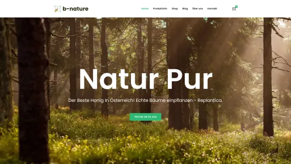 Website Screenshot: b-nature e.U. - B-nature – Der Beste Honig In Österreich! - Date: 2023-06-26 10:25:48