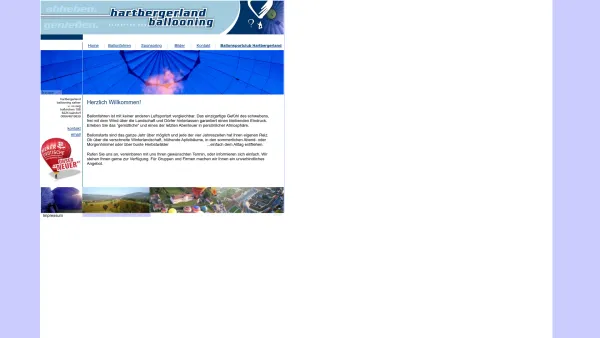 Website Screenshot: Hartbergerland Ballooning Safner & Co OEG - Home - Date: 2023-06-22 12:13:02