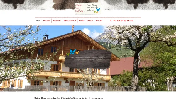 Website Screenshot: Kleintödlinggut Leogang - Doppelzimmer & Familienzimmer in Leogang - Date: 2023-06-22 12:13:02