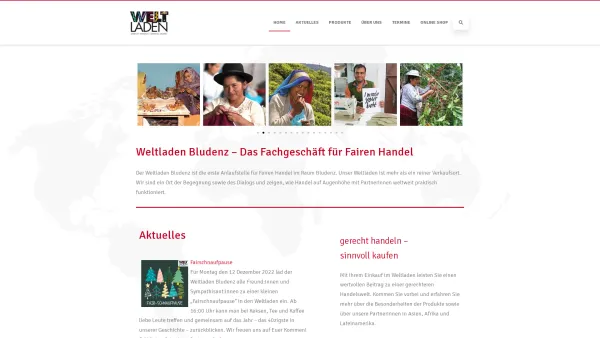 Website Screenshot: Weltladen Bludenz - Willkommen – Weltladen Bludenz - Date: 2023-06-15 16:02:34