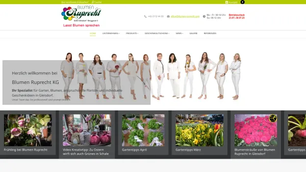 Website Screenshot: Blumen Ruprecht - Blumen Ruprecht Gleisdor, Gärtnerei & Floristik - Date: 2023-06-22 15:00:01