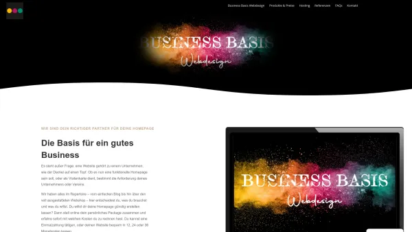 Website Screenshot: Business Basis Webdesign e.U. - Homepage günstig erstellen lassen - Businessbasis - Date: 2023-06-26 10:25:50