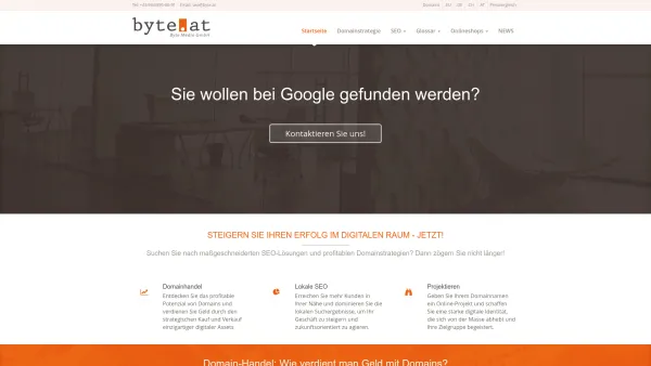 Website Screenshot: Byte Media GmbH - Domain-Experten und SEO-Zauberer aus AT Byte Media GmbH - Date: 2023-06-22 15:00:01