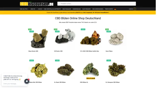 Website Screenshot: ROCO Trading GmbH - CBD Blüten ??günstig in BIO-Qualität kaufen | CBDdiscounter - Date: 2023-06-15 16:02:34