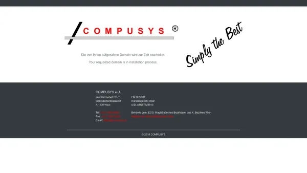 Website Screenshot: Compusys - Heinrich Fejtl - Compusys.at - Date: 2023-06-22 15:00:01
