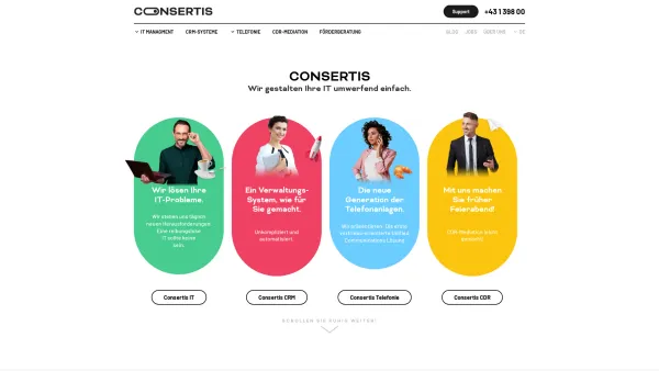 Website Screenshot: Consertis GmbH - Consertis | Wir gestalten Ihre IT umwerfend einfach ? - Date: 2023-06-26 10:25:50