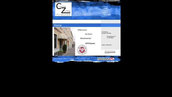 Website Screenshot: CZ-Frisuren Meisterbetrieb - cz-frisuren.sem-edv.at - Date: 2023-06-14 10:38:29