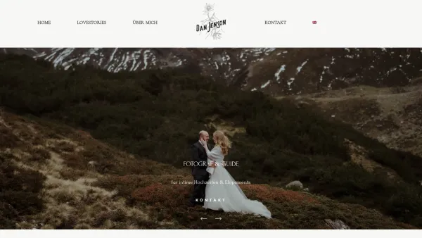 Website Screenshot: Dan Jenson Photography - Hochzeitsfotograf Vorarlberg• DAN JENSON - Hochzeiten & Elopements - Date: 2023-06-26 10:25:50