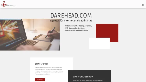 Website Screenshot: Werbeagentur darehead.com - DAREHEAD.COM - Agentur für Internet und SEO in Graz - Date: 2023-06-15 16:02:34