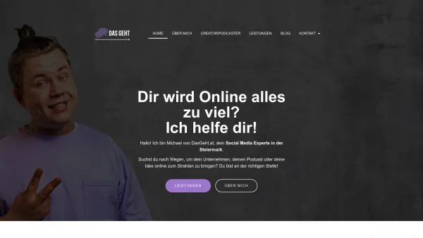 Website Screenshot: Michael Czesun Das Geht - DasGeht.at | Social Media und Podcast aus der Steiermark - Date: 2023-07-04 11:49:08