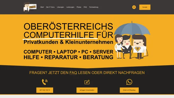 Website Screenshot: Der IT Guru e.U. - Computer & Technikhilfe! Privatpersonen & Kleinunternehmen! - Date: 2023-06-26 10:25:50
