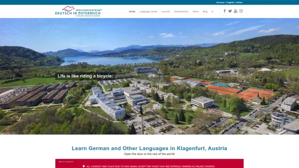 Website Screenshot: Deutsch in Österreich - Learn German in Austria - benefit from more than 40 years of experience. - Date: 2023-06-22 15:00:01