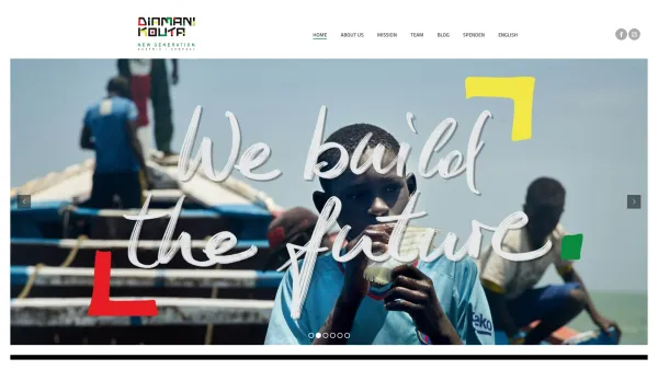Website Screenshot: Diamani Kouta  New Generation Verein zur Förderung von Entwicklungsprojekten in Afrika - Home - diamanikouta.com - Date: 2023-06-26 10:25:50