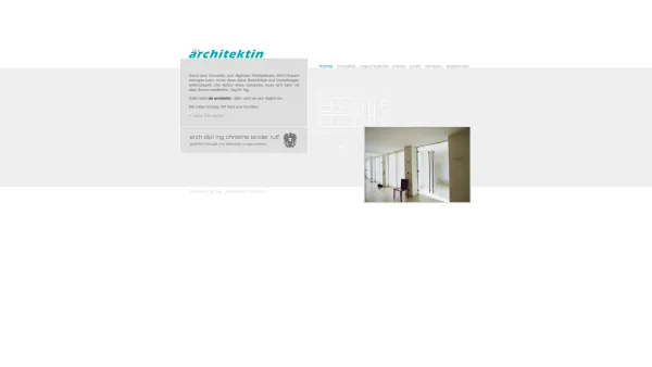 Website Screenshot: die architektin Binder-Ruff - die architektin - Date: 2023-06-14 10:37:38