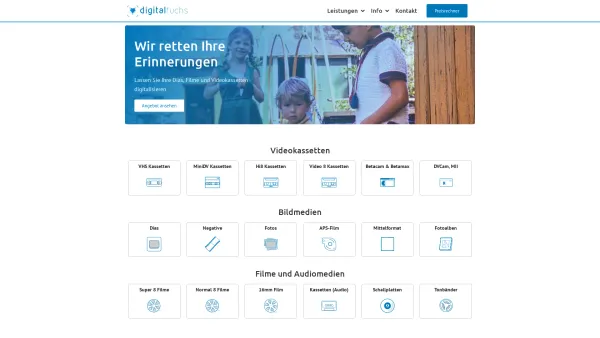 Website Screenshot: iui innsbruck university innovations GmbH - Digitalfuchs | Wir retten und sichern Ihre Erinnerungen! - Date: 2023-06-14 10:38:16