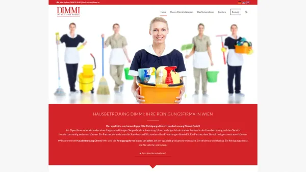 Website Screenshot: Hausbetreuung Dimmi GmbH - Hausbetreuung Dimmi | Reinigungsfirma in Wien & Umgebung - Date: 2023-06-14 10:46:33