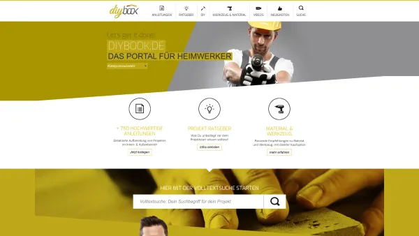 Website Screenshot: diybook KG - diybook.de - das Portal für Heimwerker und Selbermacher! - Date: 2023-06-22 15:00:01