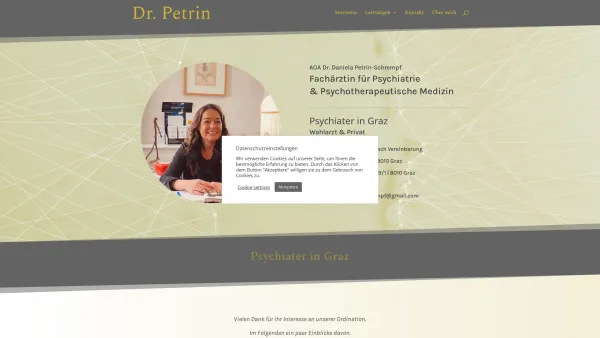 Website Screenshot: Psychiater in Graz Dr. Daniela Petrin Schrempf - Psychiater in Graz | Dr. Daniela Petrin-Schrempf | Ordination Psychiatrie - Date: 2023-06-14 10:46:33