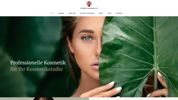 Website Screenshot: E. Ritter Cosmetics e.U. - Top Produkte für Ihr Kosmetikstudio - E. Ritter Cosmetics - Date: 2023-06-26 10:25:51