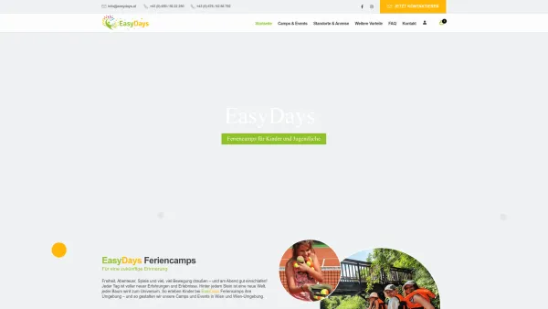 Website Screenshot: EasyDays Feriencamps - EasyDays Feriencamps & Events - Date: 2023-06-14 10:46:33