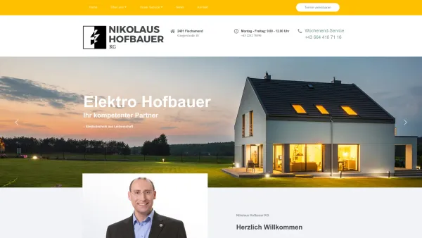 Website Screenshot: Elektro-Hofbauer - Elektro Hofbauer KG - Date: 2023-06-22 12:13:03