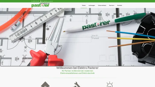 Website Screenshot: Elektro Pasterer GmbH - Elektro Pasterer GmbH Wiener Neustadt - Date: 2023-06-22 12:13:03