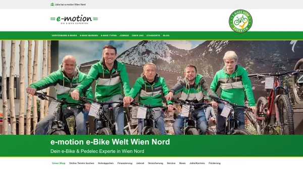 Website Screenshot: e-motion e-Bike Welt Wien Nord - Dein e-Bike Experte in Wien Nord - e-motion e-Bike Experten - Date: 2023-06-26 10:25:53
