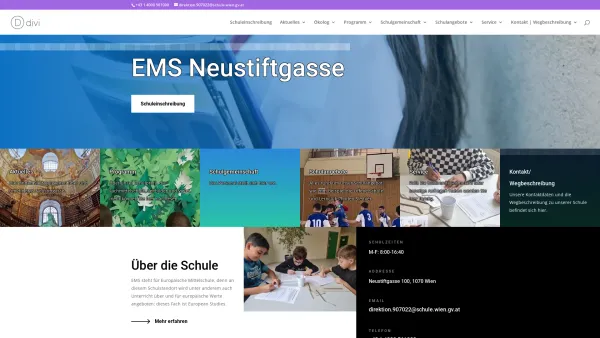 Website Screenshot: EMS Europäische Mittelschule Neustiftgasse - EMS Neustiftgasse | Die Europäische Mittelschule - Date: 2023-06-22 12:13:03