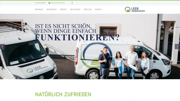Website Screenshot: Leeb Energiekonzepte - Leeb Energiekonzepte – HEIZEN – INSTALLATION – WÄRMEVERTEILUNG – SANITÄR - Date: 2023-06-22 12:13:03