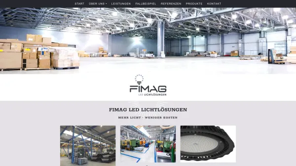 Website Screenshot: Peter Fink, Unternehmensberatung - FIMAG LED Industriebeleuchtungen GmbH - Date: 2023-06-22 12:13:03