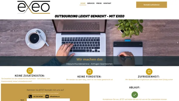 Website Screenshot: eXeo.at - Ing. Christian Hahn - eXeo - Ihr Dienstleister aus Österreich - Date: 2023-06-15 16:02:34