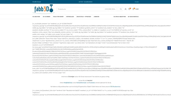 Website Screenshot: oneIT EDV-Dienstleistungs u. Handels-KG - Shop für 3D-Drucker, Fabber und Maker » fabb3D Österreich - Date: 2023-06-15 16:02:34