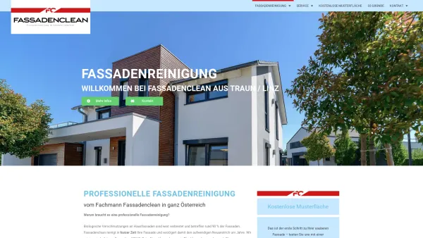 Website Screenshot: Fassadenclean CO GmbH - Professionelle Fassadenreinigung aus OÖ | Fassadenclean - Date: 2023-06-26 10:25:53