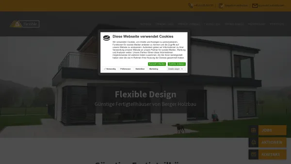Website Screenshot: Flexible Designerhaus mit Traumpreisgarantie - Günstige Fertighäuser aus Salzburg | Flexible Design | ab 139.500 € - Date: 2023-06-22 12:13:03