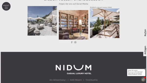 Website Screenshot: For Friends Hotel GmbH - NIDUM casual luxury hotel: Luxus Hotel in Seefeld - Date: 2023-06-22 12:13:03