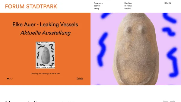 Website Screenshot: Forum Stadtpark Graz - Forum Stadtpark | Forum Stadtpark - Date: 2023-06-22 12:13:03