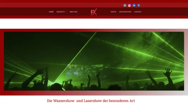 Website Screenshot: FX Showeffects - Showeffects - Wassershows und Eventechnik - Date: 2023-06-14 10:38:29