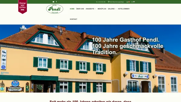 Website Screenshot: Gasthof Pendl - Hotel & Restaurant - Gasthof Pendl - Gastfreundschaft & Wirtshaustradition in Kalsdorf - Graz - Date: 2023-06-22 12:13:03