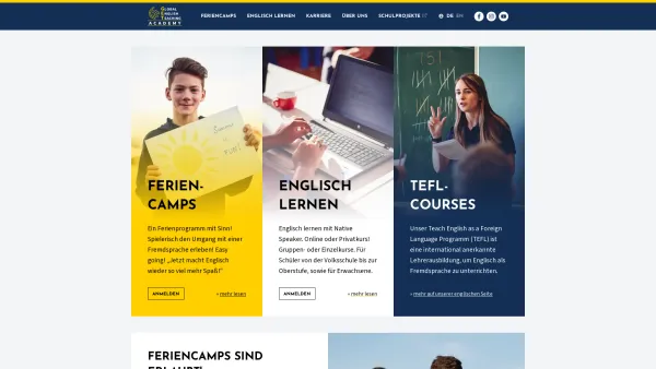 Website Screenshot: GET Academy - Erstklassige Englisch Sprachschule – GET Academy - Date: 2023-06-26 10:25:53