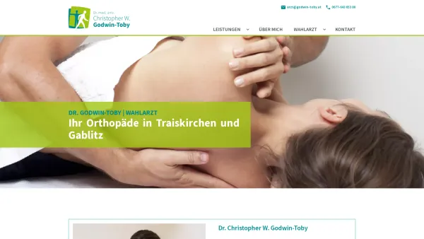 Website Screenshot: DR Godwin-Toby - Dr. med. univ. Christoph W. Godwin-Toby - Date: 2023-06-26 10:25:53
